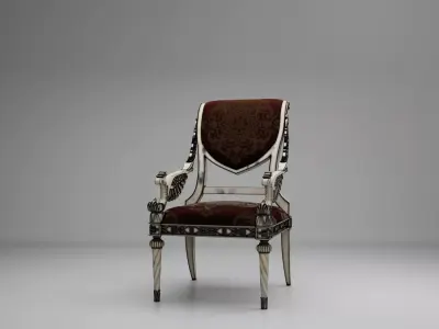 Baroque dining set 3D print model