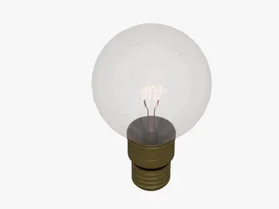 Vintage light bulb 3D model