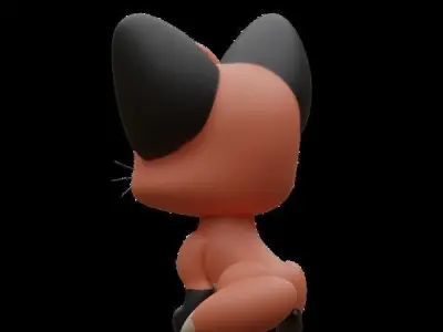 Fox cub  3D model