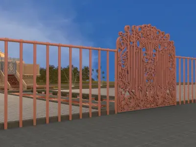 Temple Exterior Free 3D model