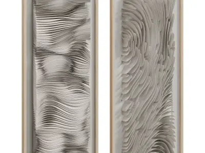 Coral Reef Large Wall Decoraion in frames  3D model