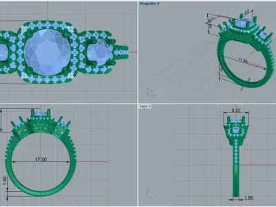 ring code 57 3D print model