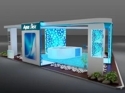 Booth Exhibition Stand a386  3D model