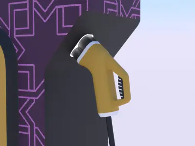 EV charger XX PBR 3D model