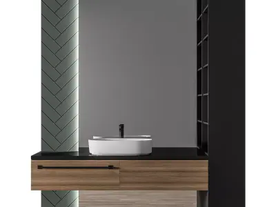 Luxury Bathroom 165 3D model