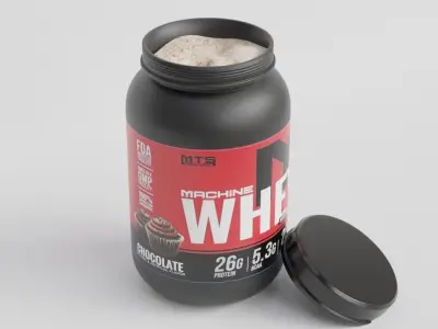 Whey Protein Low-poly 3D model
