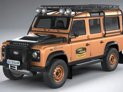 Land Rover Defender Works V8 Trophy 2021 3D model