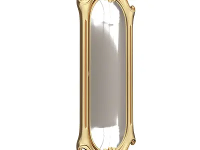 Carved Classic Mirror 03 Low-poly 3D model