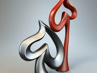 Heart Sculpture 3D model