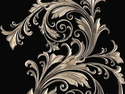 Sahra Ornament 02 3D model