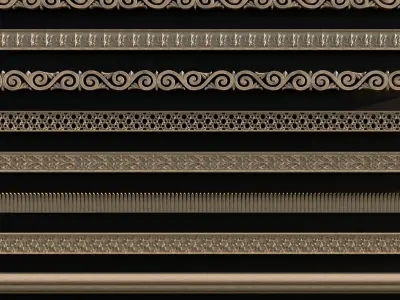 Ornament Pack Vol 26 - Greek Medieval Baroque Islamic  3D model