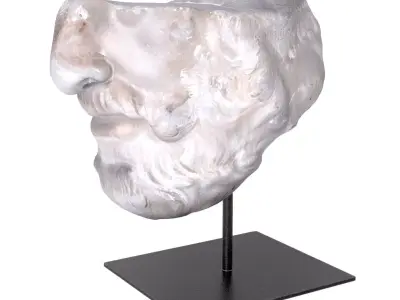 Roman Marble Head Fragment 3D model