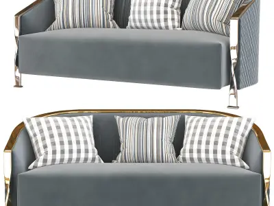 Luxury sofa 3d model Low-poly 3D model