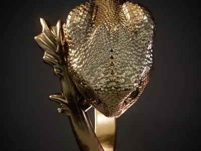 ring dragon 3D print model