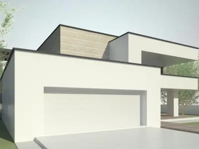 Modern House 3 - Revit 3D 3D model