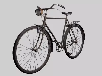 Vintage Rusty Bike 3D model