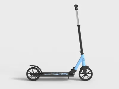 KIDS SCOOTER Low-poly 3D model