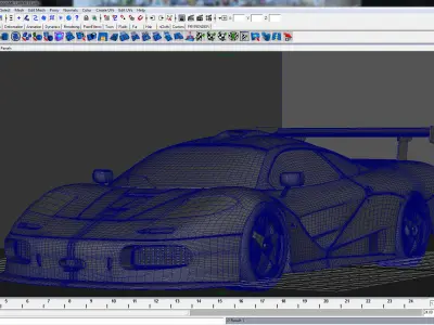 McLaren F1 GTR 3D model