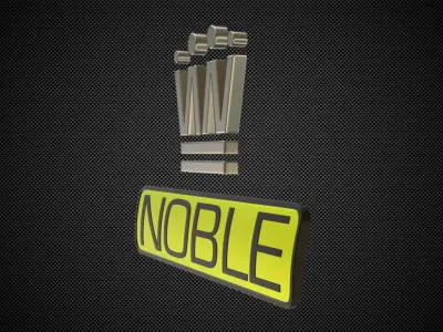 noble logo 3D model