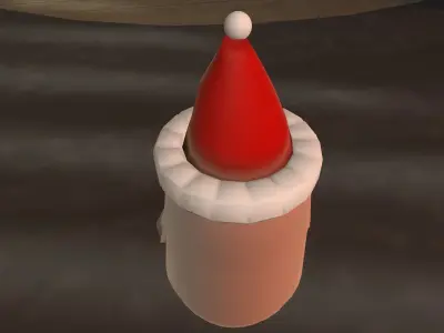 VRChat Santa Hat Free low-poly 3D model