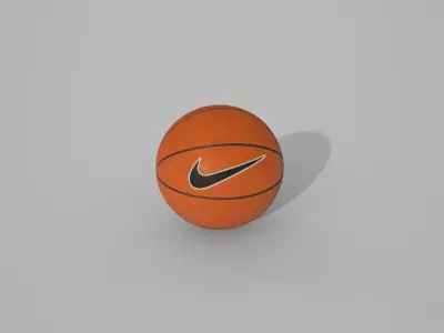 Professional Basketball Ball Low-poly 3D model