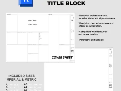 Revit Title Block Family for Professionals 3D model