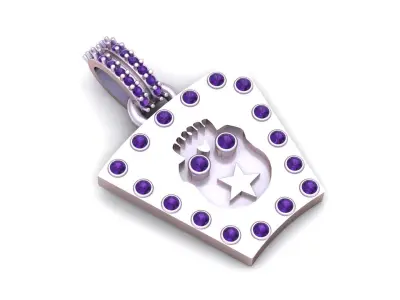  gold faces pendant 3d printable mode PENDANT  3D print model