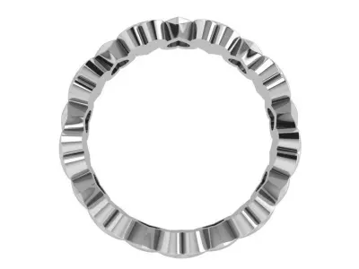 Heart Band Ring 3465 3D print model