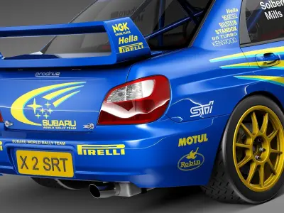 Subaru Impreza STi WRC 2001 3D model