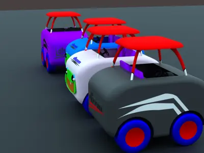 Cartoon Car  3D model 3D model