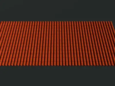 Roof tiles 2406 3D model