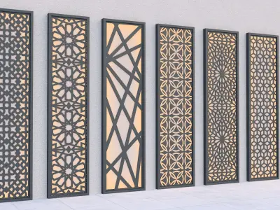 Wall Panel Low-poly 3D model