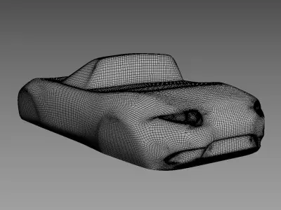 The silhouette of the car 2016 Mazda MX-5 ND 3D print model