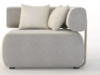 Dedon Brixx Sofa Module Corner Right Left 3D model