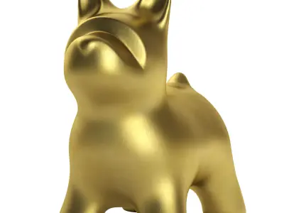 Fata Dog Figurine 3D model