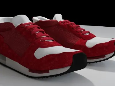 Sneakers Red 3D model