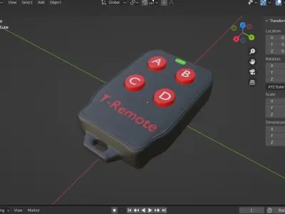 REMOTE CONTROL 01 3D model