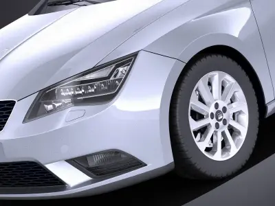Seat Leon ST 2016 VRAY  3D model