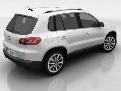 VW Tiguan Low-poly 3D model