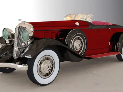 Classic Car  Chrysler Imperial 1932 Low-poly 3D model