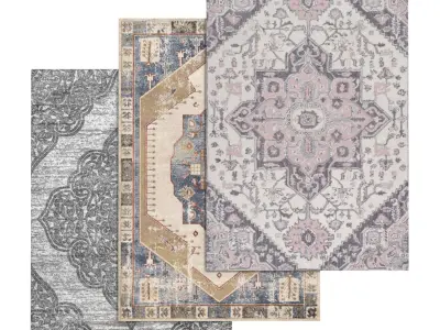 Rug Set 1501 3D model