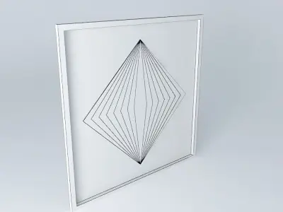 Framed picture Free 3D model