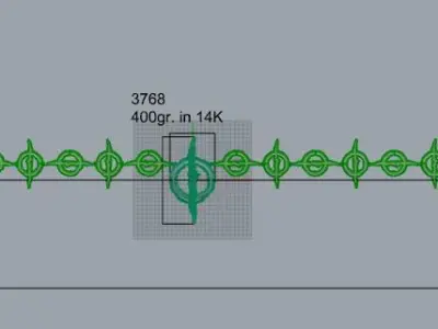 Circle Bracelet 3768 3D print model