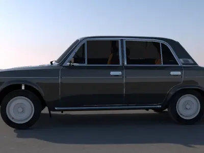 VAZ 2106 Low-poly 3D model