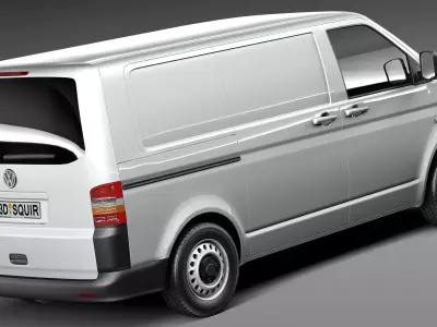 Volkswagen T5 Transporter Van 2003-2009 3D model