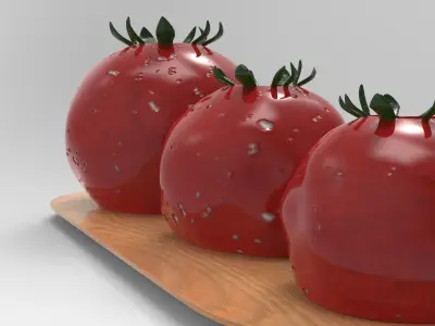 Pomeg Vase Low-poly 3D model