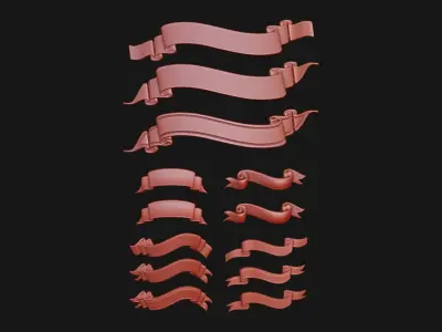 Ribbon Set 3D print model