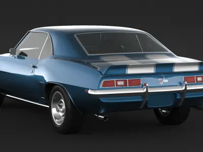 1969 Chevrolet Camaro z28 RS 3D model