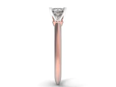 Classic Ring 4 prongs tiffany style engagement   3D print model