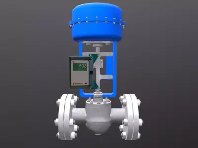 Control Valve Low-poly 3D model